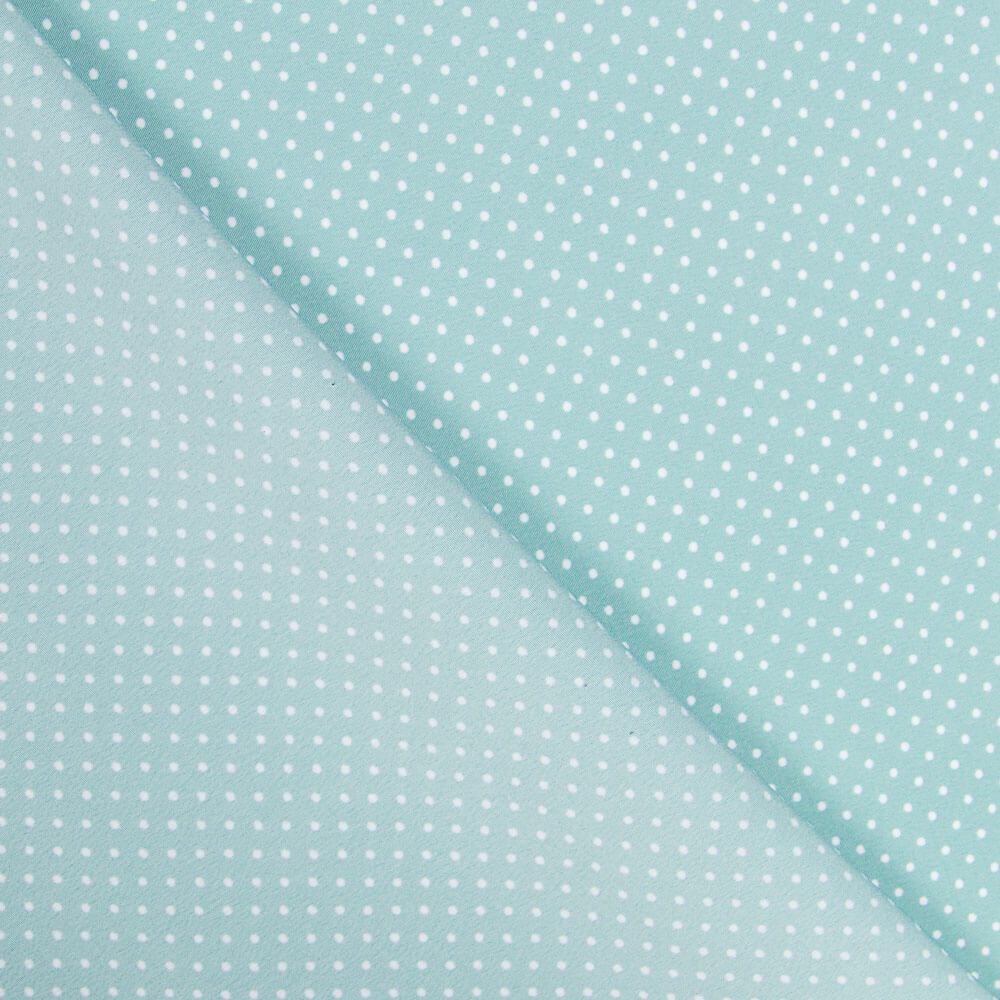 Krepp Mini Polka Dot Wasser Grün - Ribes y Casals