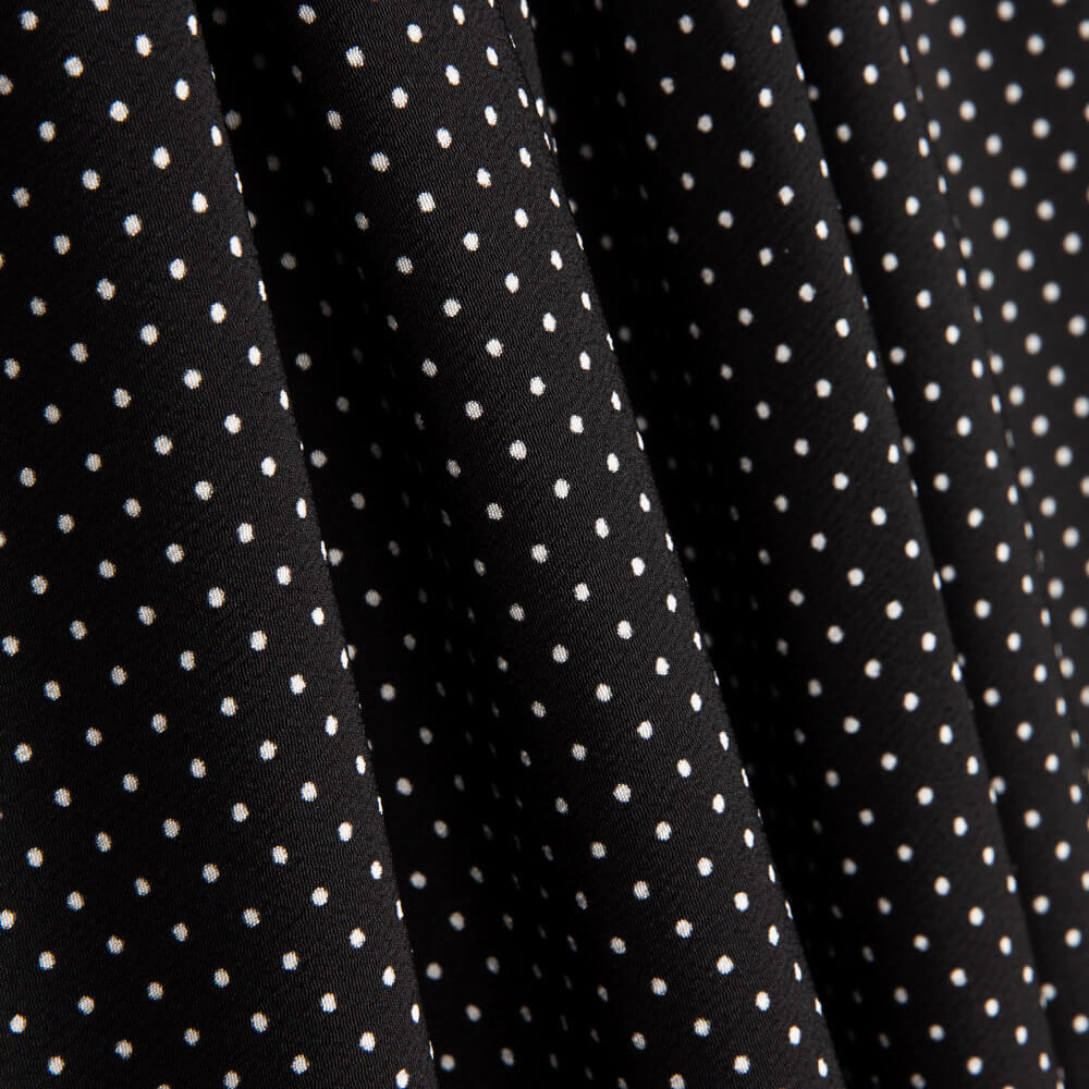 Polka Dots 3mm schwarz-weißer elastischer Regenmantel - Ribes y Casals