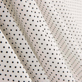 Polka Dots 3mm Schwarz-Weiß Stretch Gabardine - Ribes y Casals