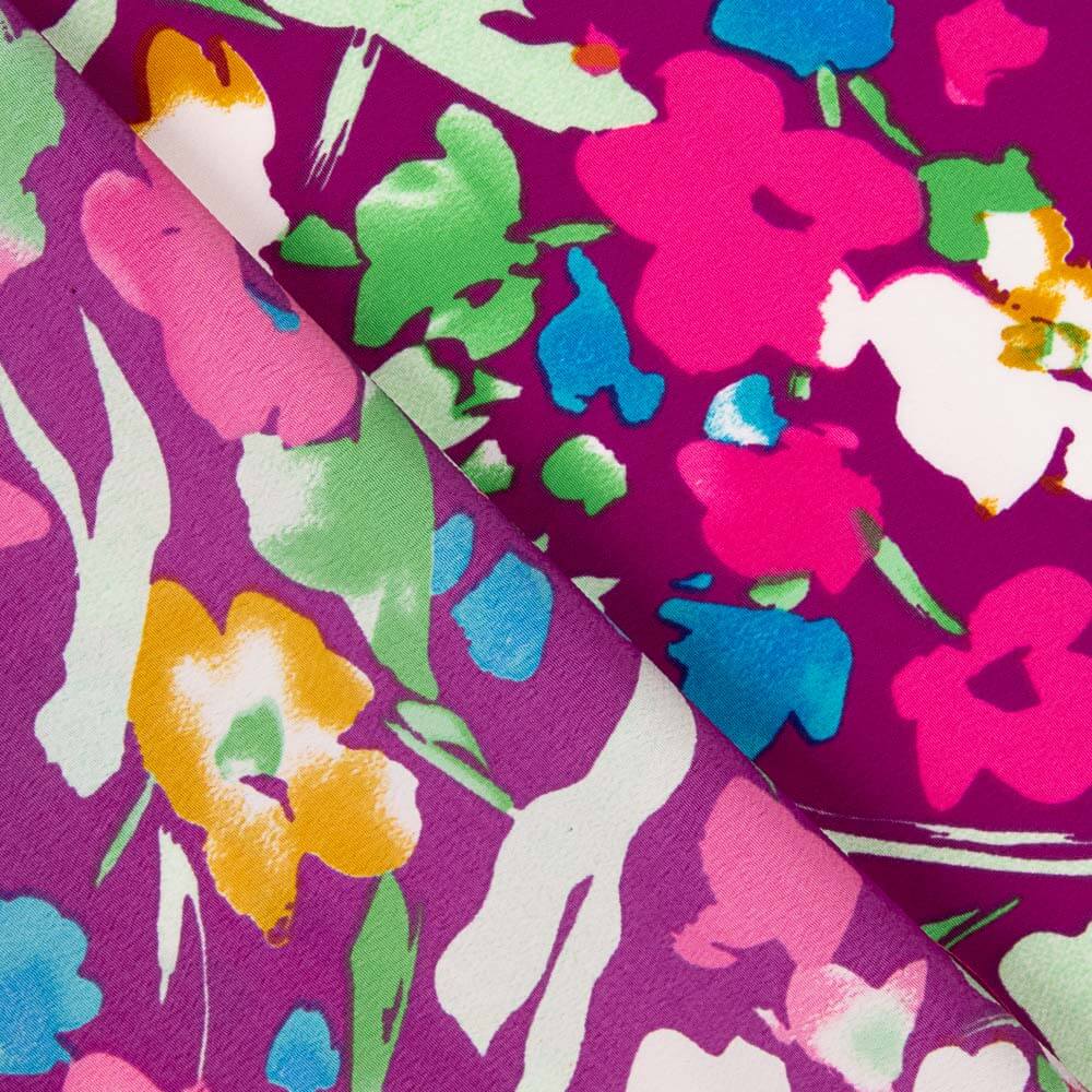 Polyester Krepp Polyester Blume Dreia Orchidee - Ribes y Casals