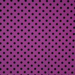 Buganvilla-Schwarz 17mm Polka Dot Stretch Gabardine - Ribes y Casals