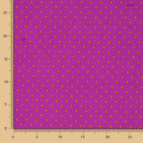 3mm Buganvilla-Orange Polka Dots Stretch Gabardine - Ribes y Casals