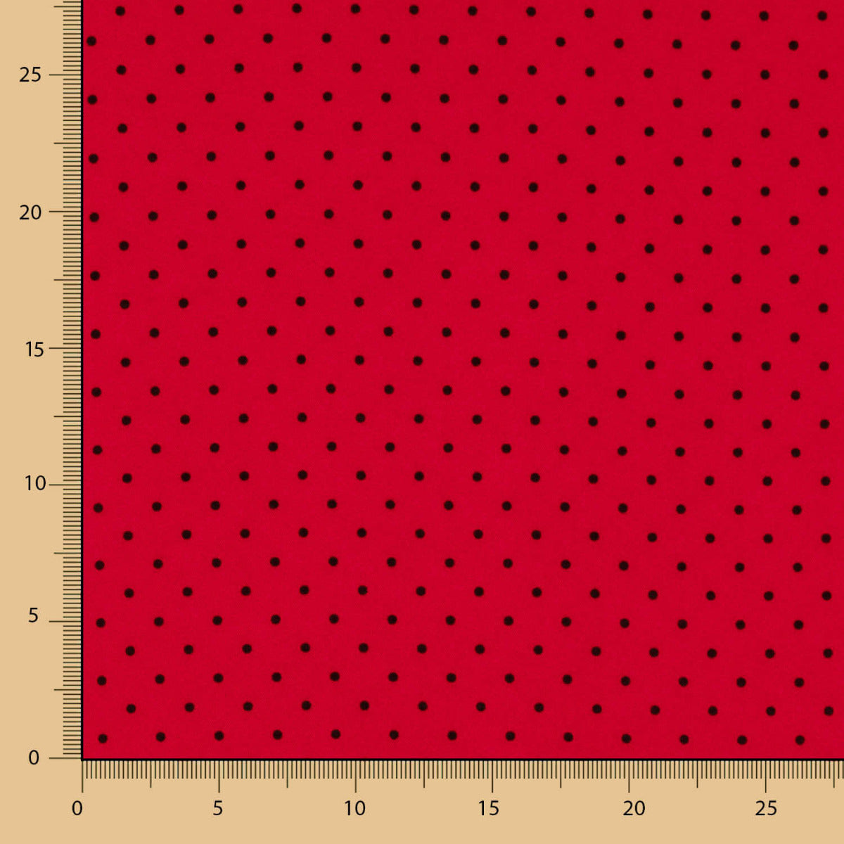 Polka Dots 3mm rot-schwarzer elastischer Regenmantel - Ribes y Casals