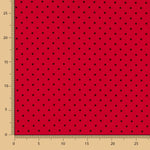 Polka Dots 3mm rot-schwarzer elastischer Regenmantel - Ribes y Casals