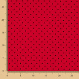 Polka Dots 3mm rot-schwarzer elastischer Regenmantel - Ribes y Casals