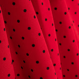 Polka Dots 3mm rot-schwarzer elastischer Regenmantel - Ribes y Casals