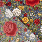 Crepe Polyester Cretonne Royal Cretonne Dunkelblau - Ribes y Casals
