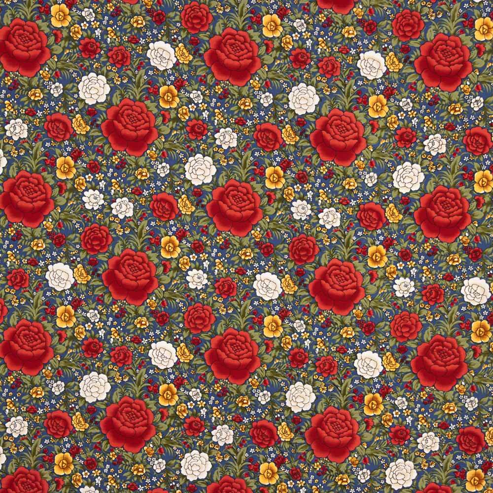 Crepe Polyester Cretonne Royal Cretonne Dunkelblau - Ribes y Casals