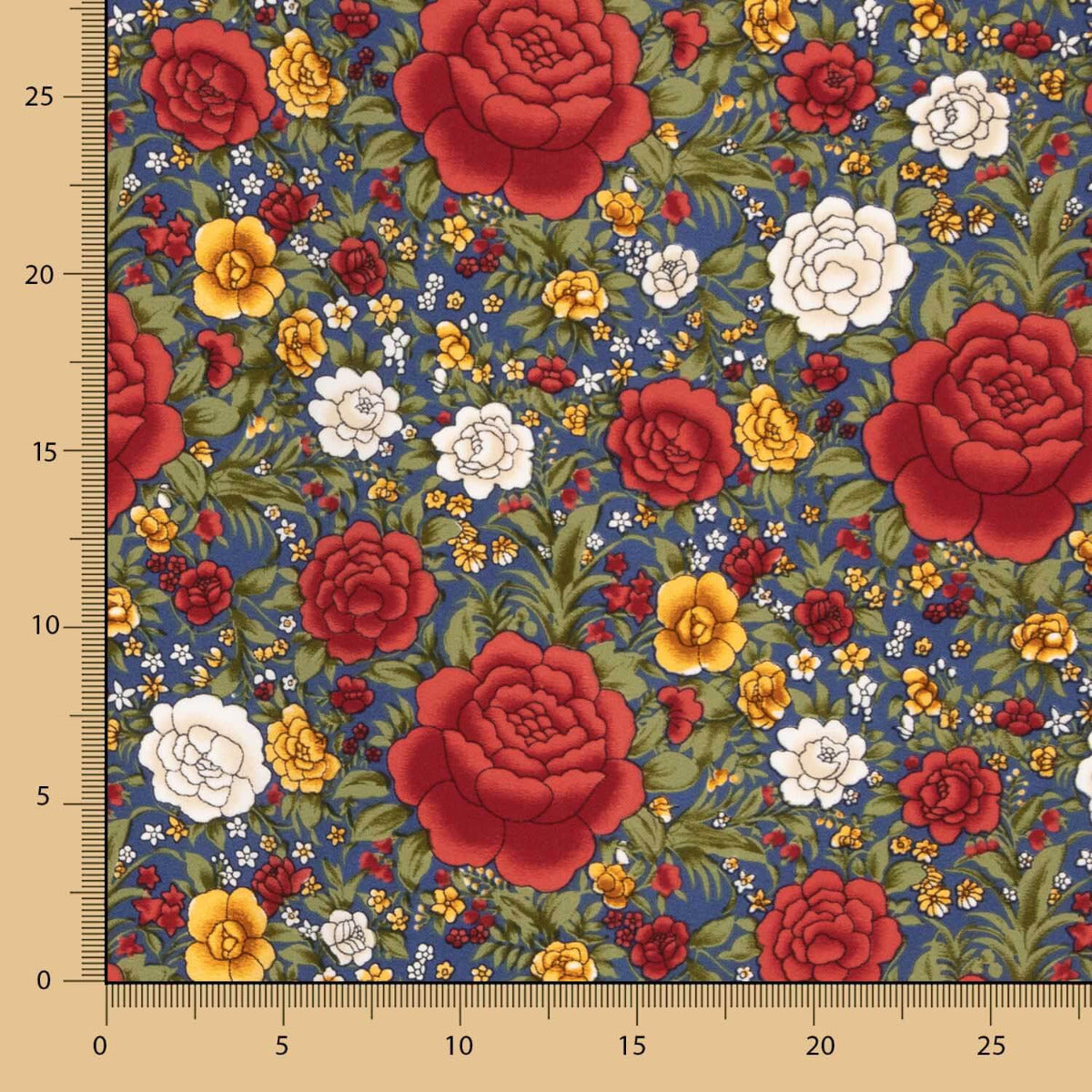 Crepe Polyester Cretonne Royal Cretonne Dunkelblau - Ribes y Casals