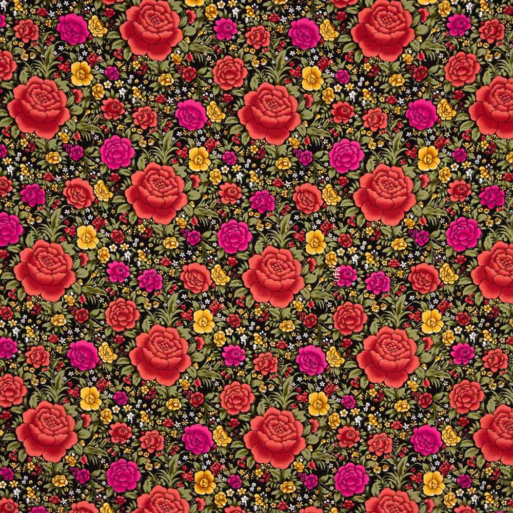 Krepp Polyester Cretona Echt Schwarz - Ribes y Casals