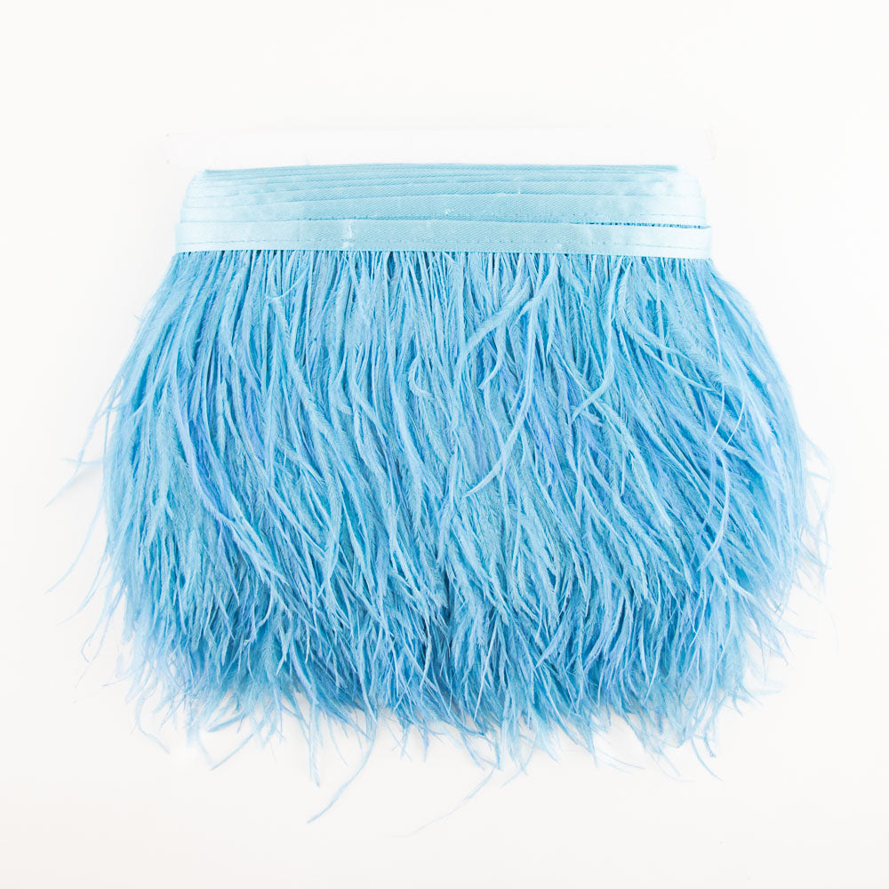 Weiche blaue Federfransen - Ribes y Casals