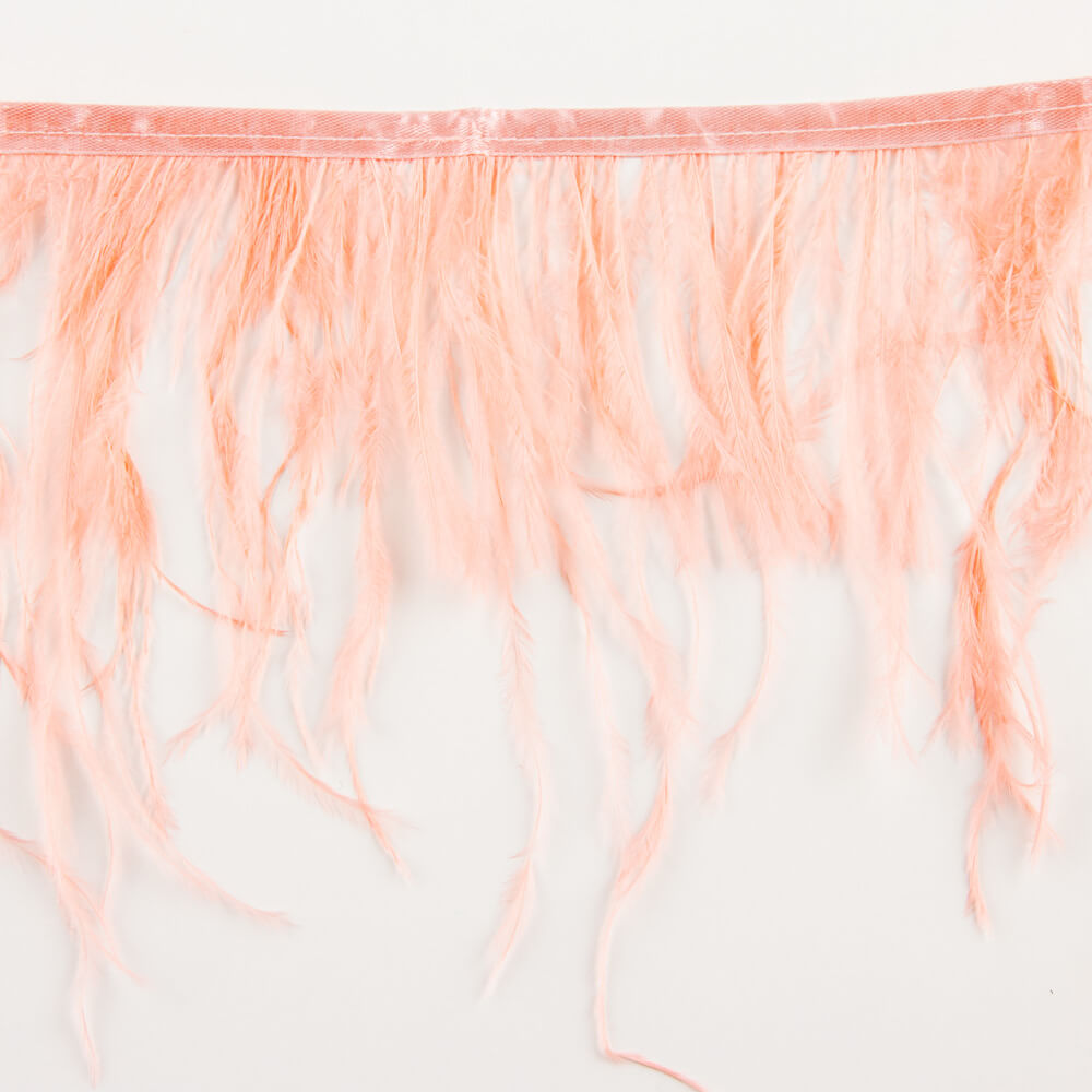 Fransen aus rosa Straußenfedern - Ribes y Casals