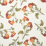 Bedrucktes Canvas mit Blumenmuster in Terrakotta - Ribes y Casals