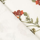 Bedrucktes Canvas mit Blumenmuster in Terrakotta - Ribes y Casals