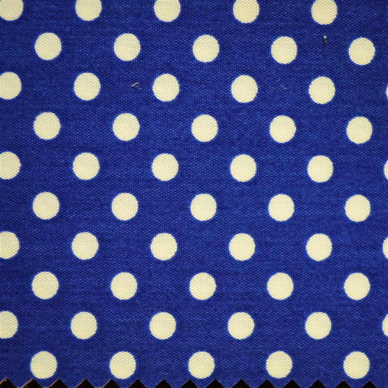Blauer Hintergrund Weißer Polka Dot - Ribes y Casals