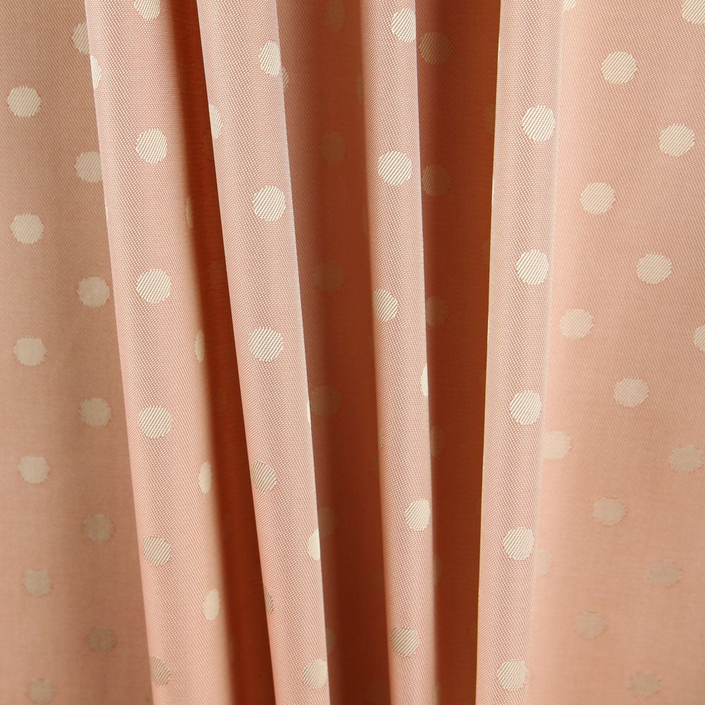 Futter Satin Polka Dot Jacquard Lachs - Ribes y Casals