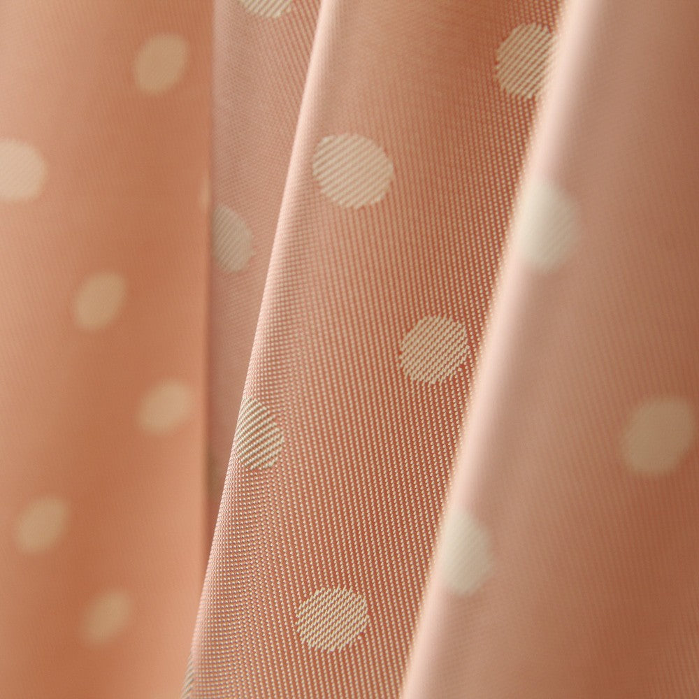 Futter Satin Polka Dot Jacquard Lachs - Ribes y Casals