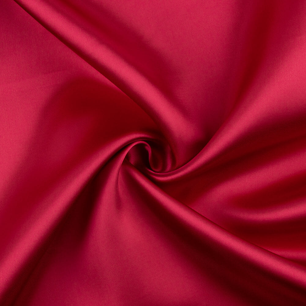 Rubinrotes Satin-Rayon-Futter - Ribes y Casals