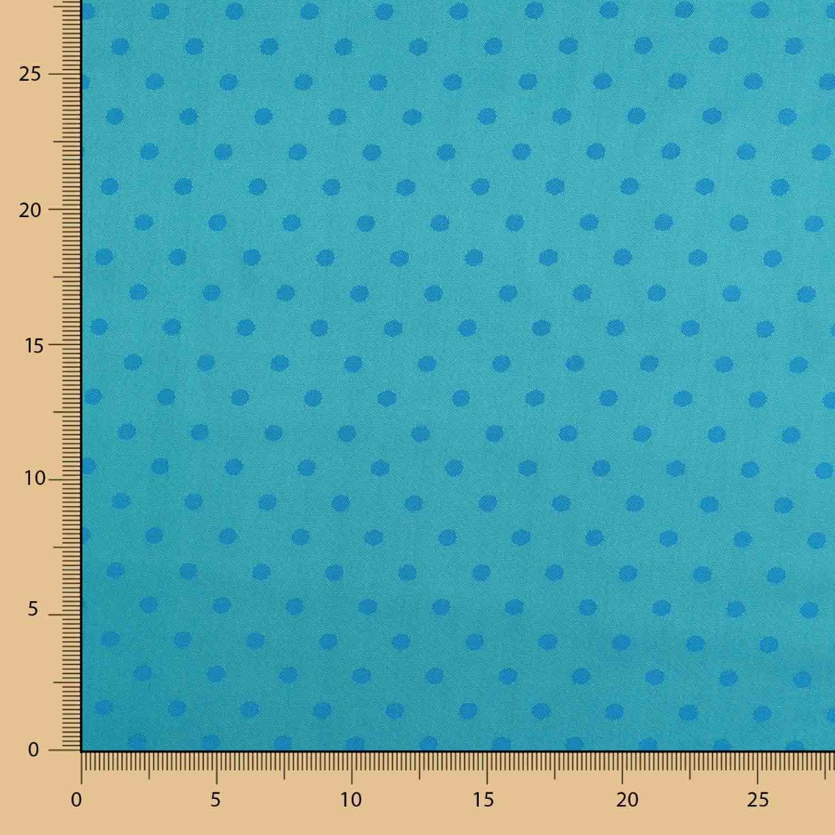 Innenfutter Rayon Polka Dots Blau Grün - Ribes y Casals