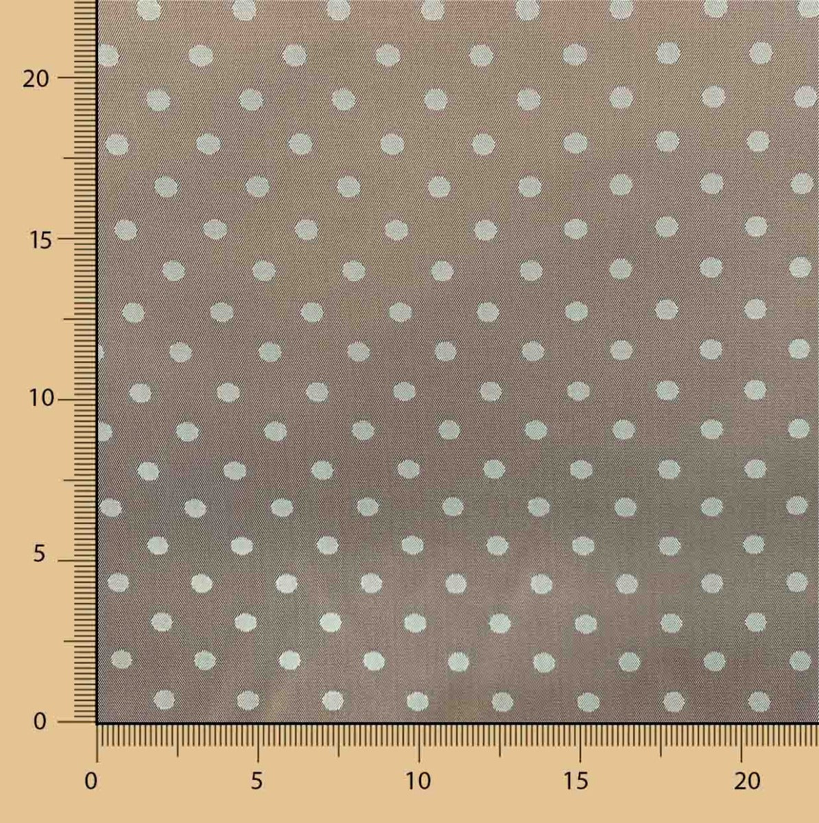 Innenfutter Rayon Polka Dots Kamelgrün - Ribes y Casals