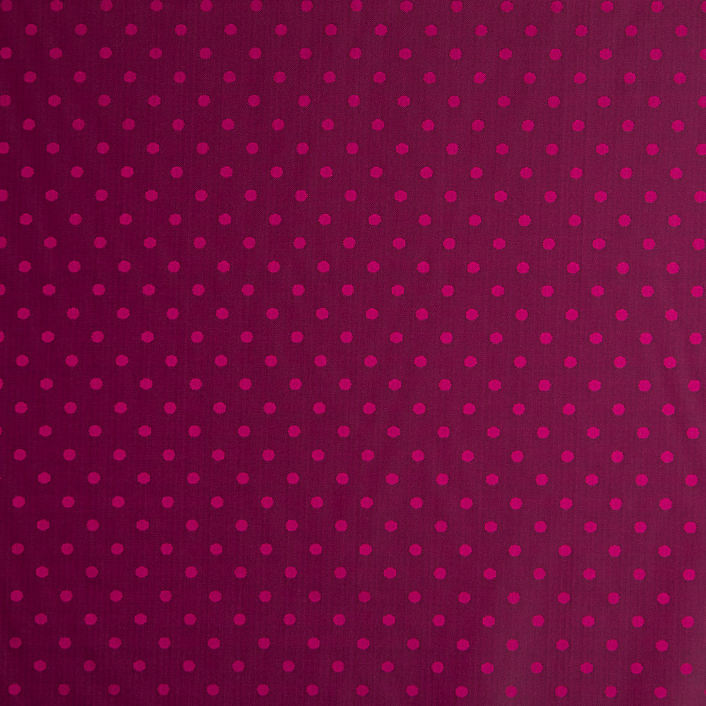Futter Rayon Polka Dots Dunkelfuchsia - Ribes y Casals