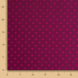 Futter Rayon Polka Dots Dunkelfuchsia - Ribes y Casals
