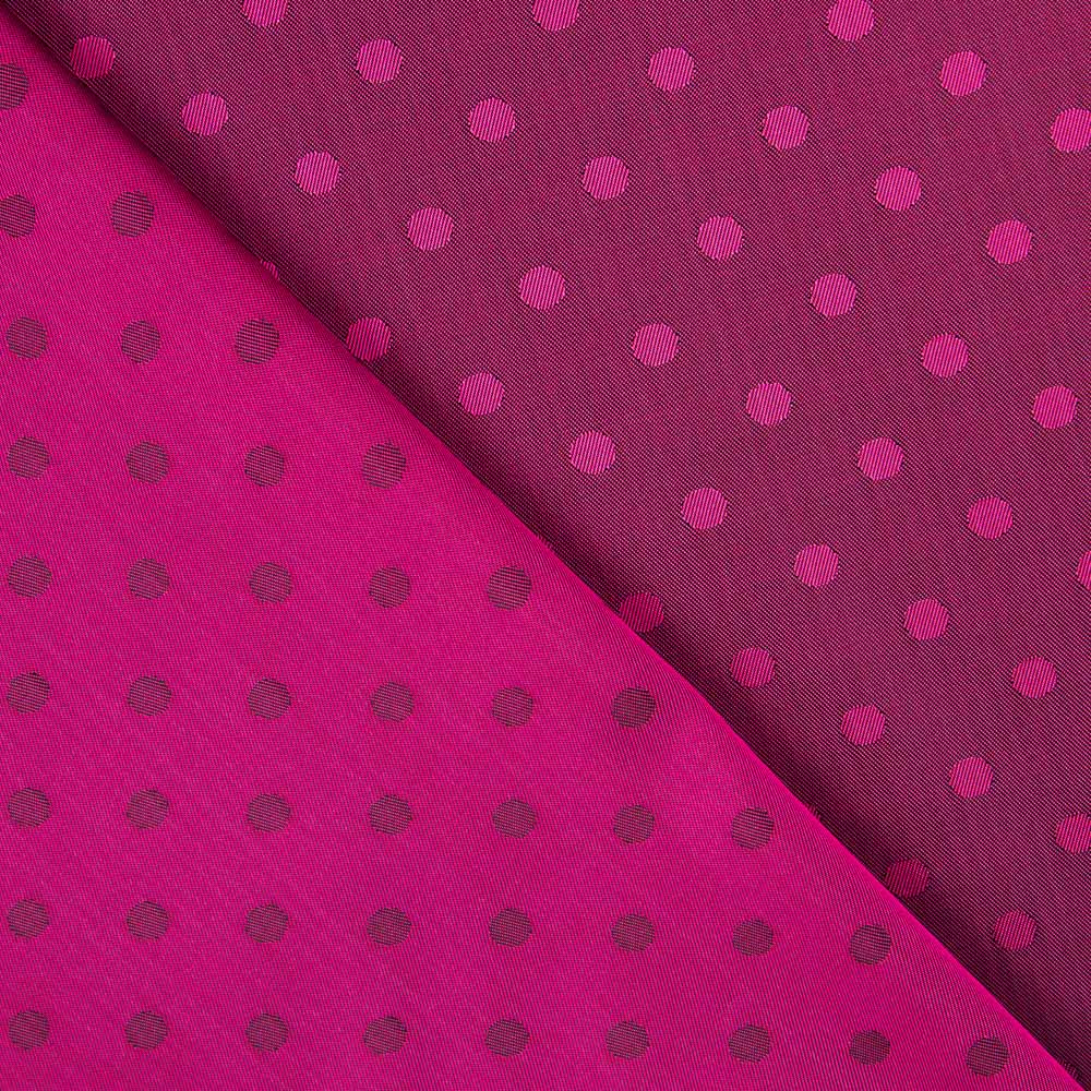Futter Rayon Polka Dots Dunkelfuchsia - Ribes y Casals
