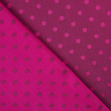 Futter Rayon Polka Dots Dunkelfuchsia - Ribes y Casals