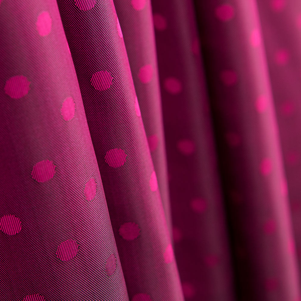 Futter Rayon Polka Dots Dunkelfuchsia - Ribes y Casals
