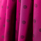 Futter Rayon Polka Dots Dunkelfuchsia - Ribes y Casals
