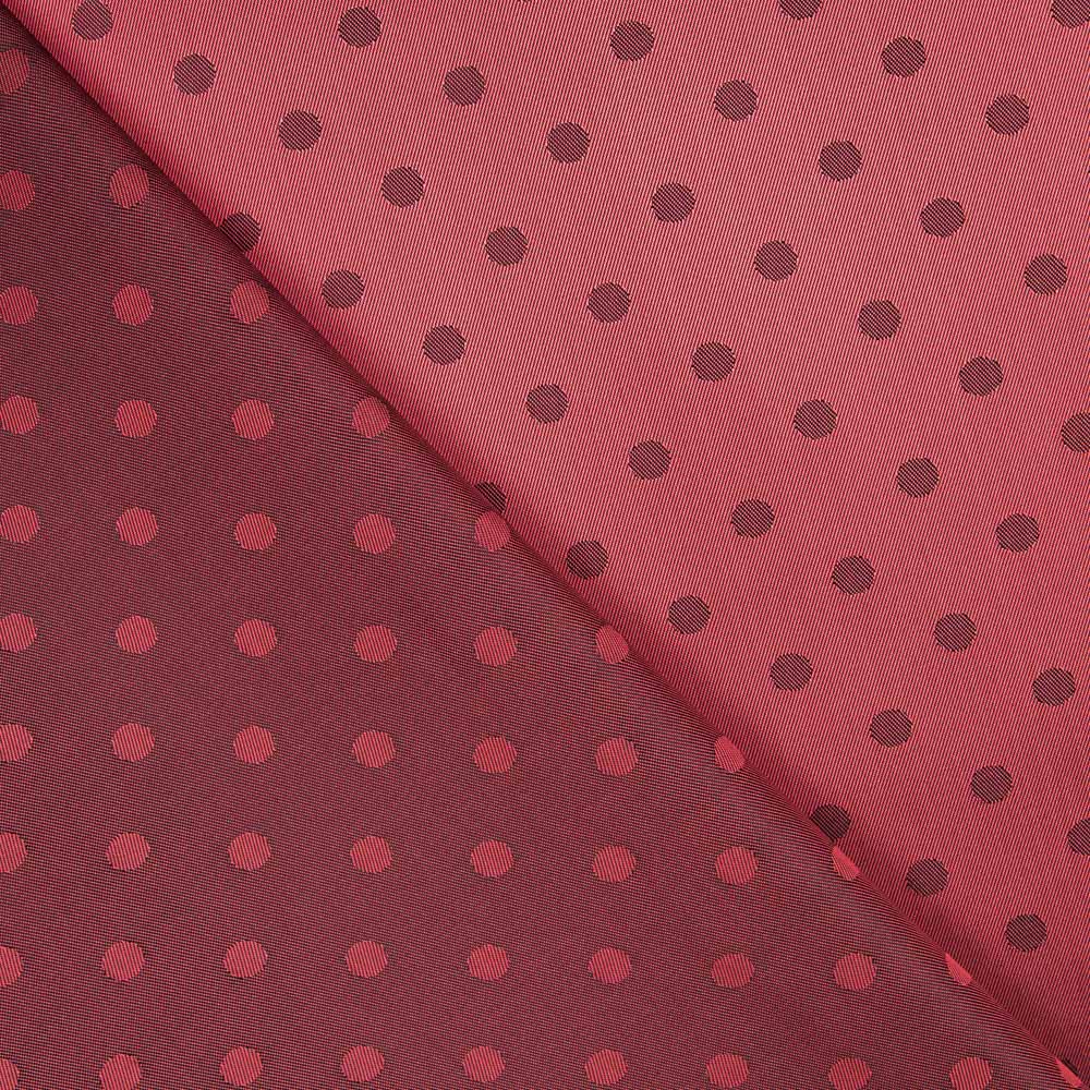 Futter Rayon Polka Dots Granat - Ribes y Casals