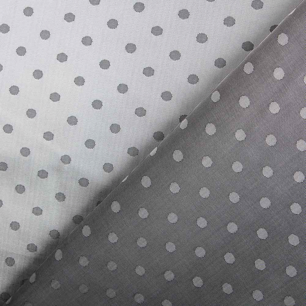 Innenfutter Rayon Polka Dots Grau - Ribes y Casals
