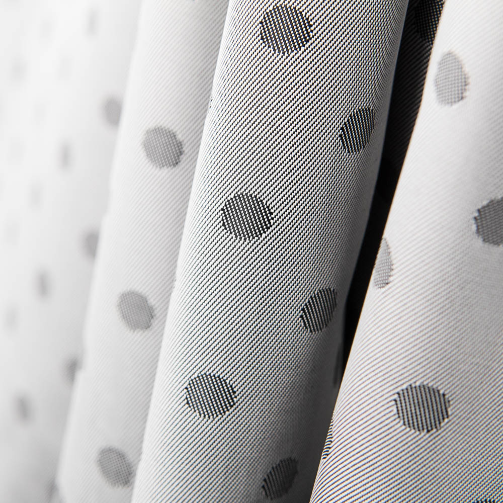Innenfutter Rayon Polka Dots Grau - Ribes y Casals
