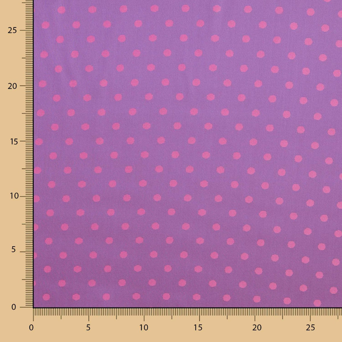 Innenfutter Rayon Polka Dots Lila - Ribes y Casals