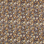 Gaze Baumwolle Floral Braun - Ribes y Casals