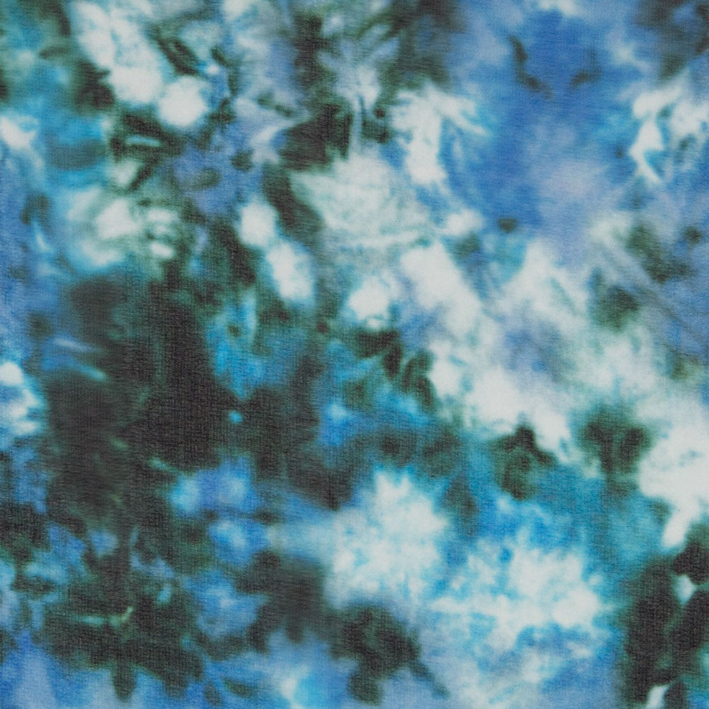 Tie Dye Blaue bedruckte Gaze - Ribes y Casals