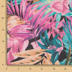 Tropic Fuchsia Bedruckte Gaze - Ribes y Casals