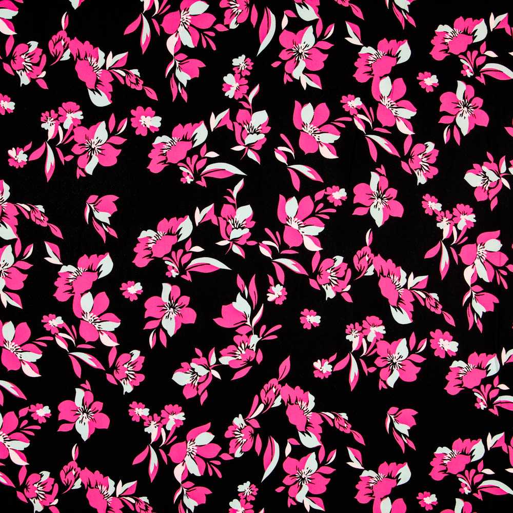 Florale Gaze in Fuchsia - Ribes y Casals