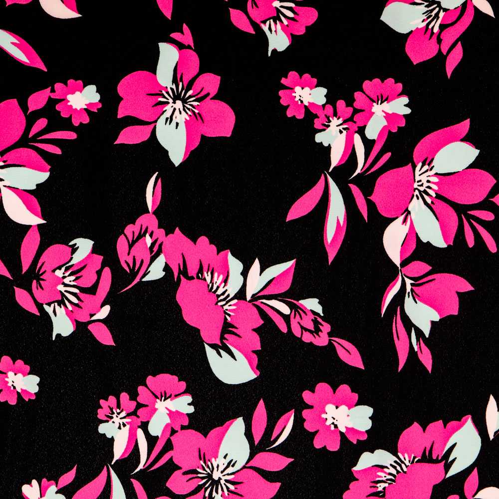 Florale Gaze in Fuchsia - Ribes y Casals