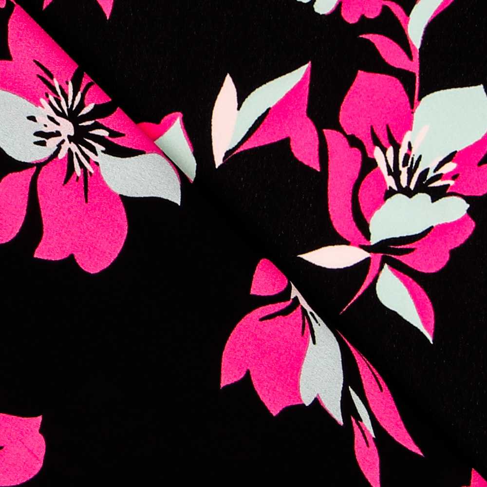 Florale Gaze in Fuchsia - Ribes y Casals