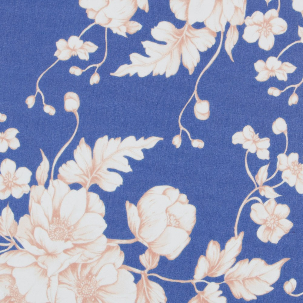 Gaze Vintage Blumen Blau - Ribes y Casals