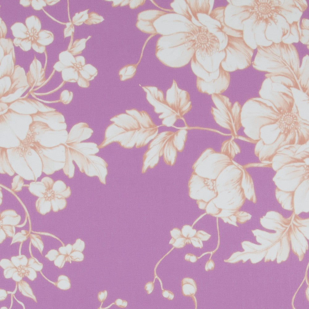 Mauve Vintage Blumen Gaze - Ribes y Casals