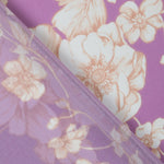 Mauve Vintage Blumen Gaze - Ribes y Casals