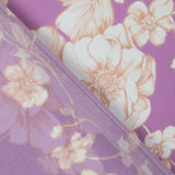 Mauve Vintage Blumen Gaze - Ribes y Casals