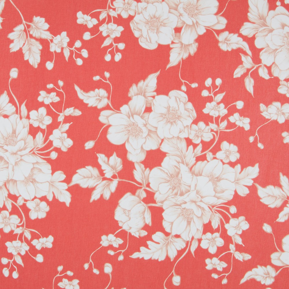 Rote Vintage Blumen Gaze - Ribes y Casals