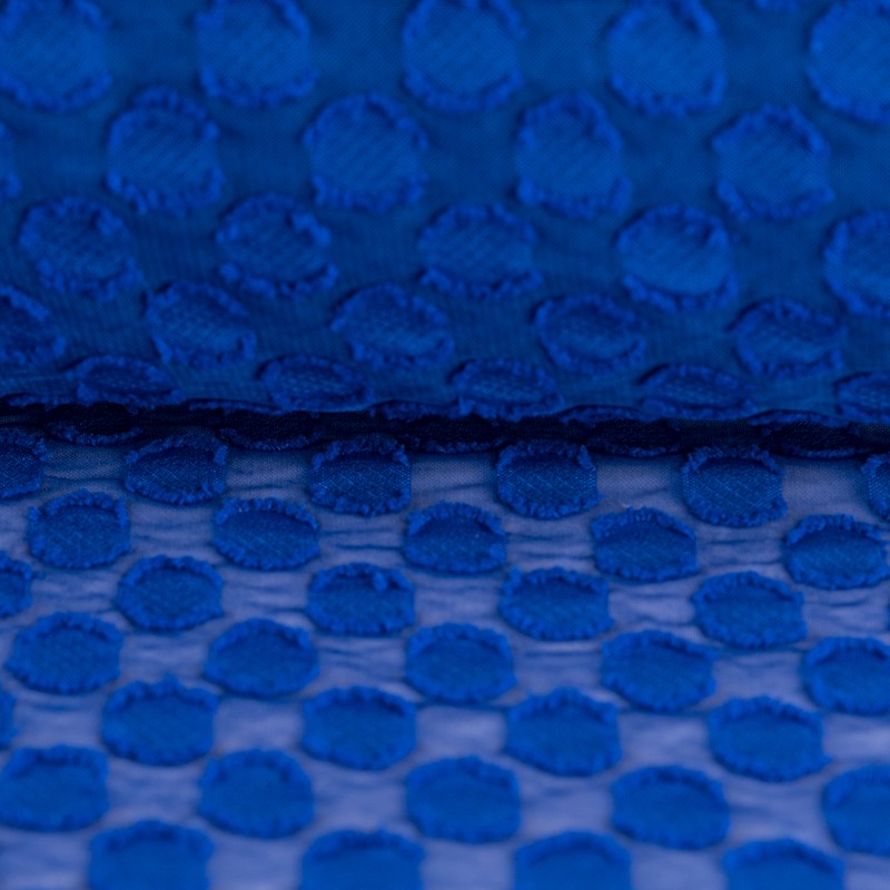 Blaue Plumeti-Polka-Dot-Gaze - Ribes y Casals