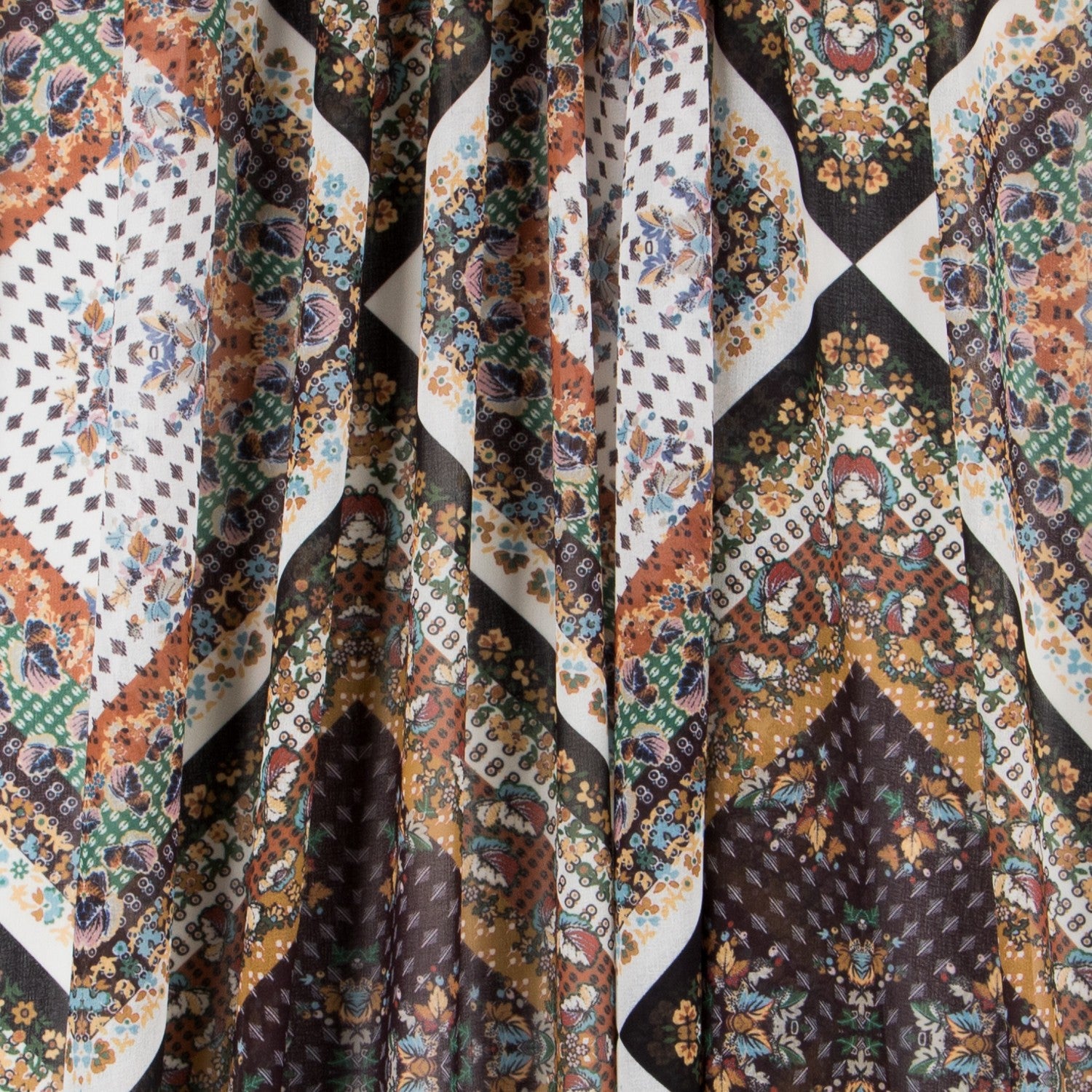 Braune Patchwork-Mullbinde - Ribes y Casals