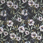 Botanische Polyester-Gaze Schwarz - Ribes y Casals