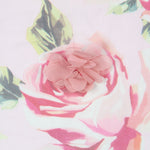 Gaze Polyester Fantasie Rosa Blume - Ribes y Casals