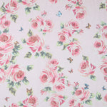 Gaze Polyester Fantasie Rosa Blume - Ribes y Casals